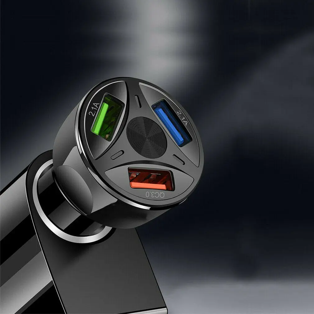 Qc 3 0 Быстрая зарядка USB трехпортовое автомобильное зарядное устройство