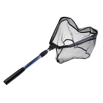 

Fishing Net Fishing Landing Net Foldable Collapsible Telescopic Aluminum alloy Pole Handle Nylon Mesh for Catching or Releasing