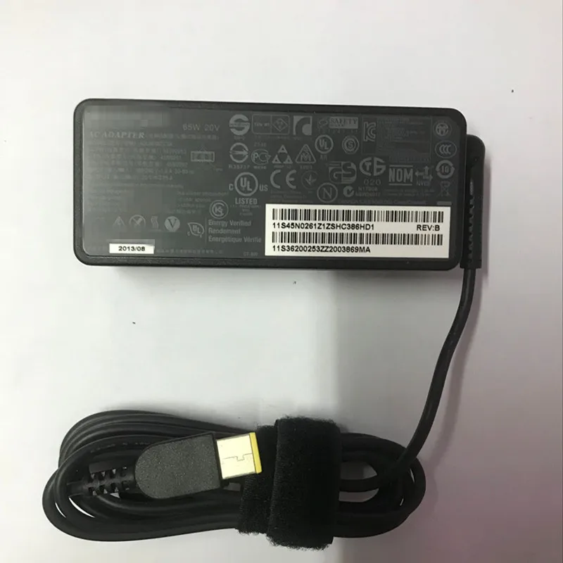 Адаптер переменного тока 65 Вт 20 в 3 25 а зарядное устройство для Lenovo ADLX65NCC3A 45N0262 45N0261