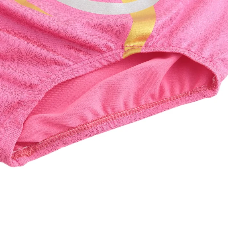 Детская обувь для девочек гимнастика Dancesuit с длинным рукавом в полоску для детей, костюмы-леотарды Детские Балетные танцевальные костюмы для 5-12 лет