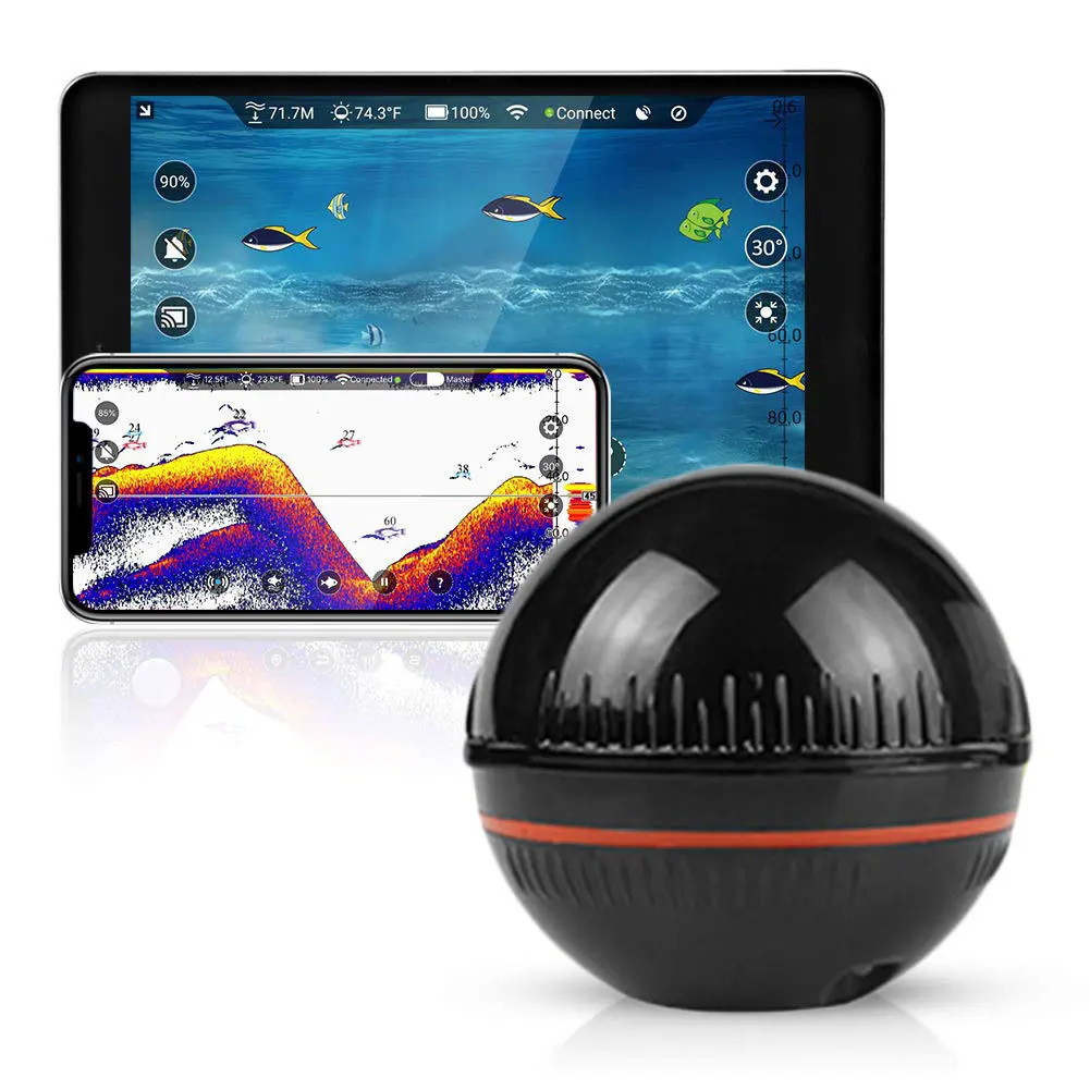 Совершенно умный телефон Sonar сенсор Bluetooth Интеллектуальный рыболокатор Android и Ios рыба визуальный рыбалка