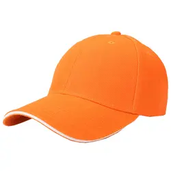 Повседневная Бейсболка Шляпы шапочка, бейсбол snapback Кепка для скейтборда оранжевый