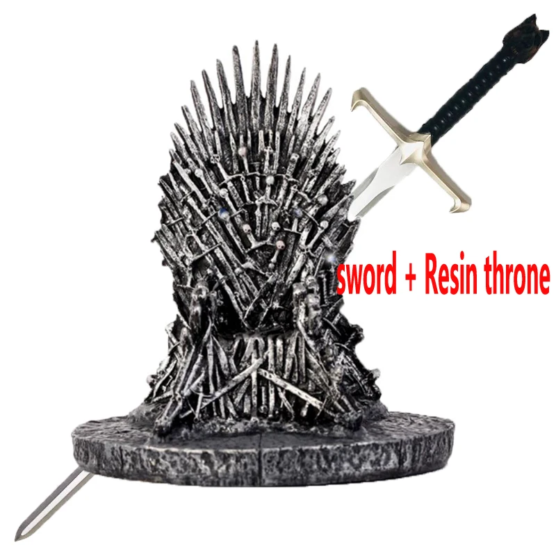 Игра престолов 87 см фильм меч 1:1 Косплей оружие Железный Трон - Цвет: sword Resin throne