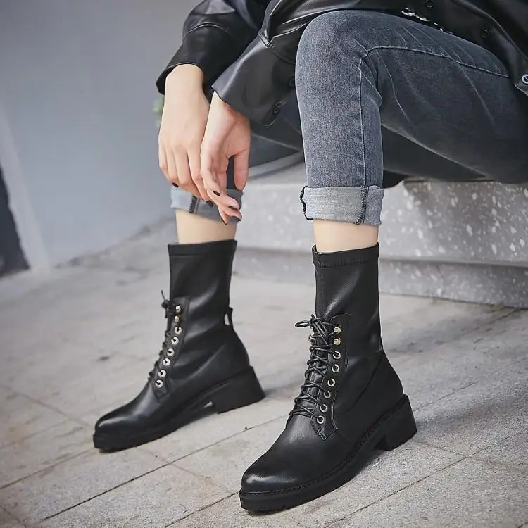 

Martin boots high single shoes and boots for ladies boots short boots boots thick with leather head layer cowhide