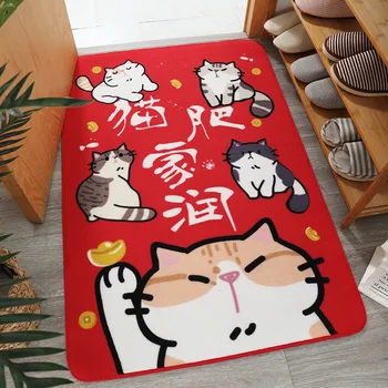 

Lucky Cat Carpets for Living Room Bedroom Rugs Moroccan Bohemian Large Area Rug Home Carpet Floor Door Mat Decoration