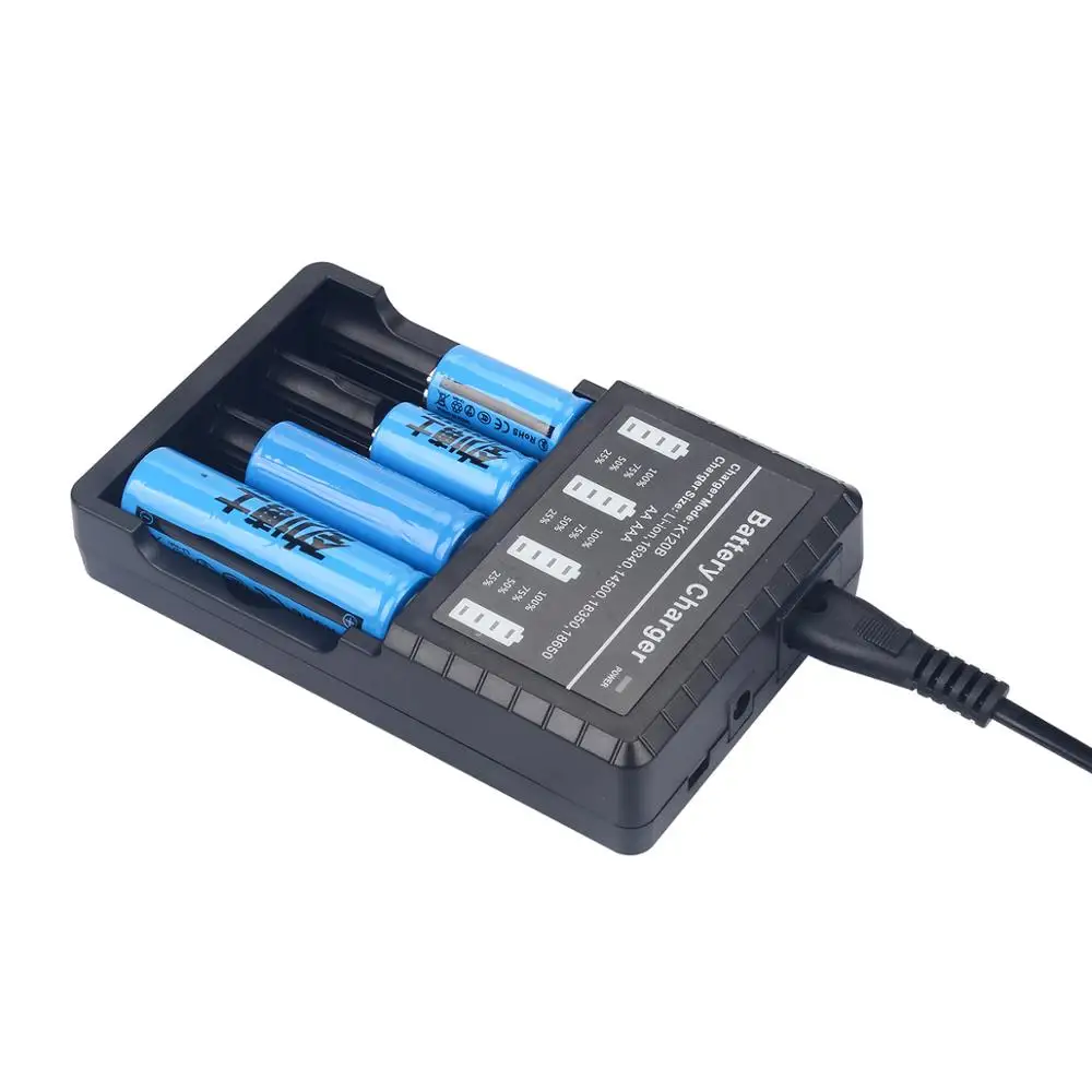 4X16340 650mah 3,7 v cr123a 16340 аккумуляторная батарея rcr123a 16340 литиевые батареи+ 4-слот, зарядное устройство для фонарика