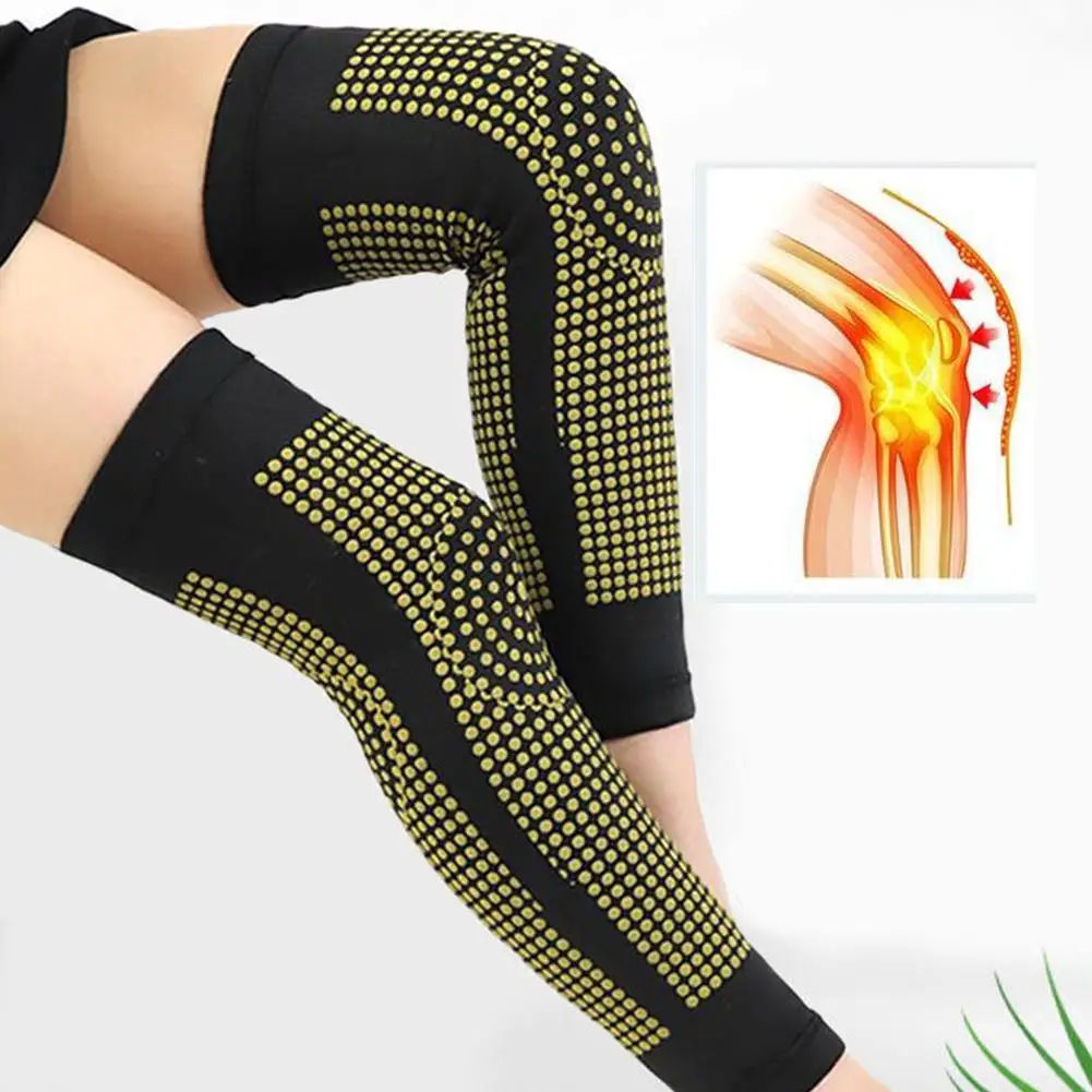 Long Self Heating Support Knee Pad Knee Brace Warm For Arthritis Joint