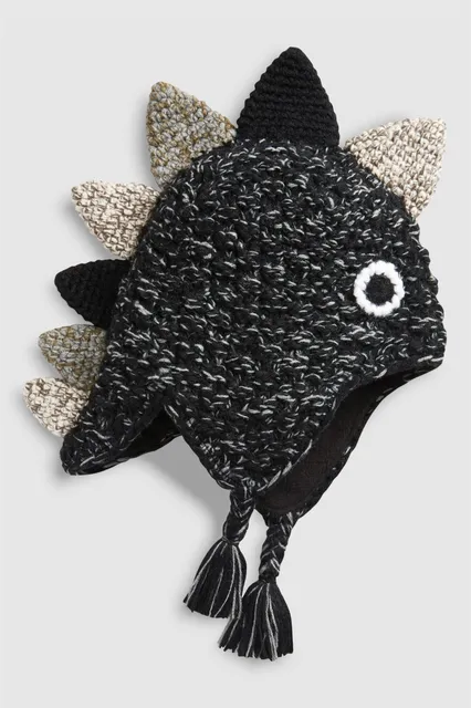 2021 autumn winter hand knitted  hat for baby boy and baby girl  hand knit hat for baby and kids child children crochet baby hat black