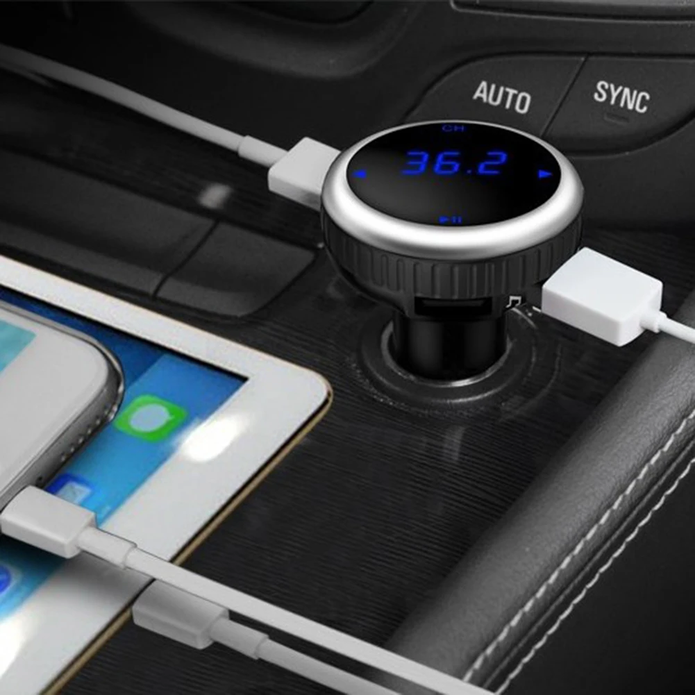 Автомобильное зарядное устройство, автомобильный MP3, Bluetooth, fm-передатчик, громкая связь, Bluetooth, автомобильный комплект, модулятор, Carkit, двойной USB, светодиодный дисплей, u-диск