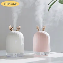 HiPiCok Air Humidifier Aroma Essential Oil Diffuser Ultrasonic Humidifier Nano Spray USB Aromatherapy Diffuser + LED Night Light