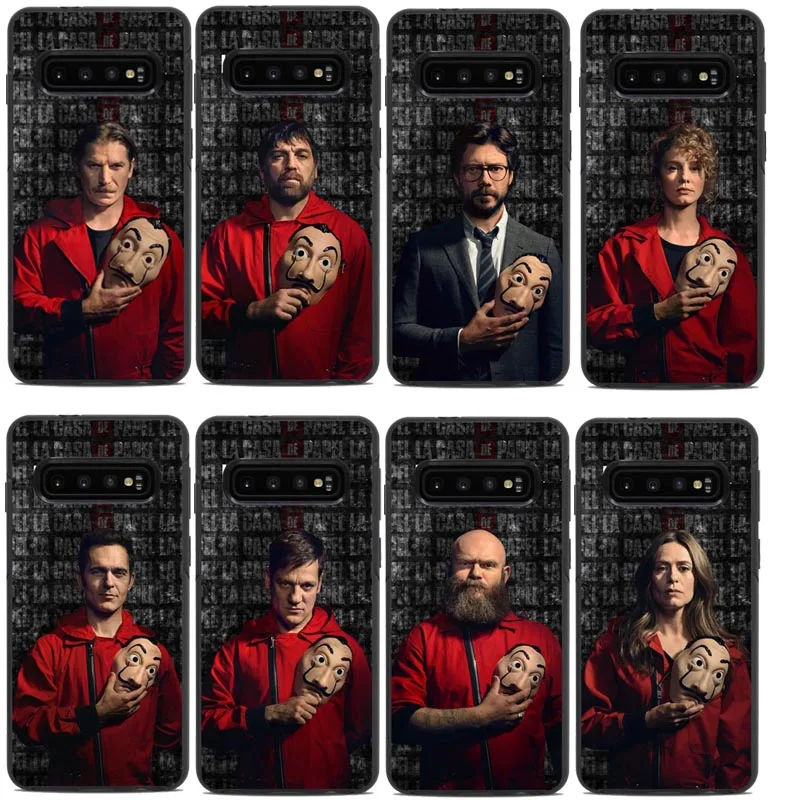 La Casa De Papel Money Heist Черный силиконовый чехол для телефона из ТПУ Samsung NOTE9 S10LITE S9 S8 S9PIUS