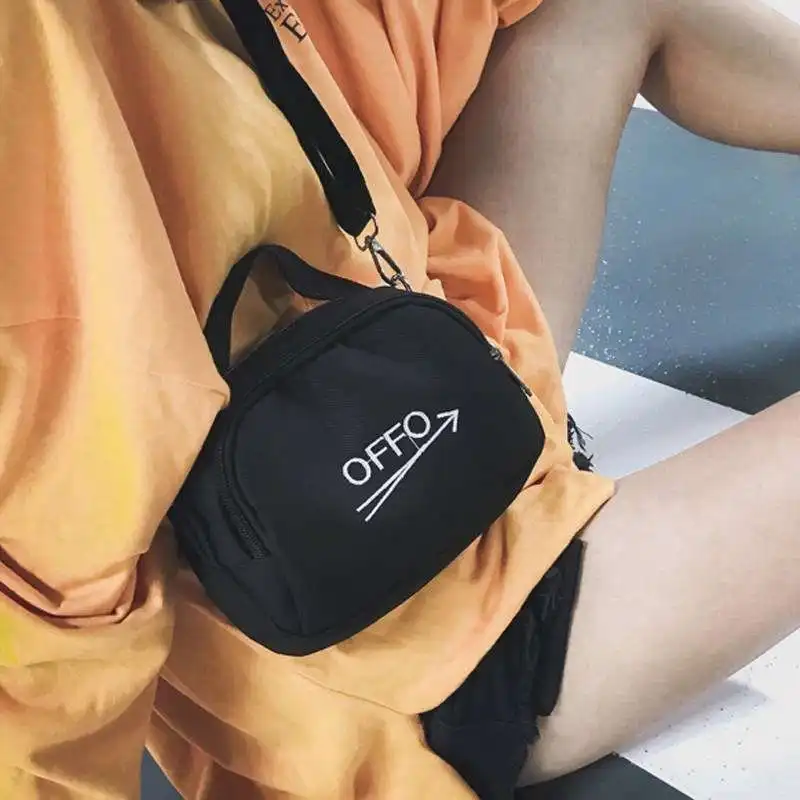 

New Style Women's 2019 Bag INS Ultra-Fire Pack Clip Canvas Bag New Arrival Small New Style Casual Shoulder Bag Disco Dancing Bag