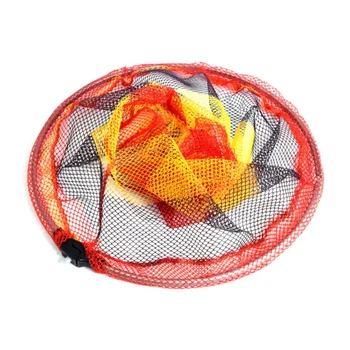 

2020 nFish Mesh Head Folding Aluminum Alloy Frame Colorful Nylon Coarse Fishing Hand Landing Net Head Fish Keeper Brail Net Head