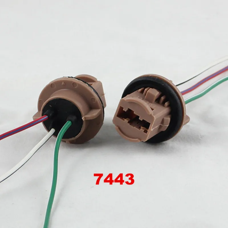 7440 7443 Car Lamp Cable 7443 Bulb W21/5W LED Bulb Socket 7440 W21W Socket Turn Light LED T20 lamp holder connector lamp holder