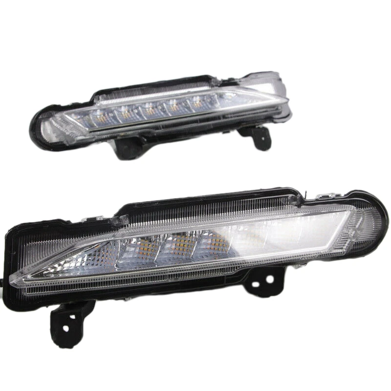 LED Daytime Running Fog Lights Turn Indicator Bumper DRL fit for Toyota YarisCar Light Assembly