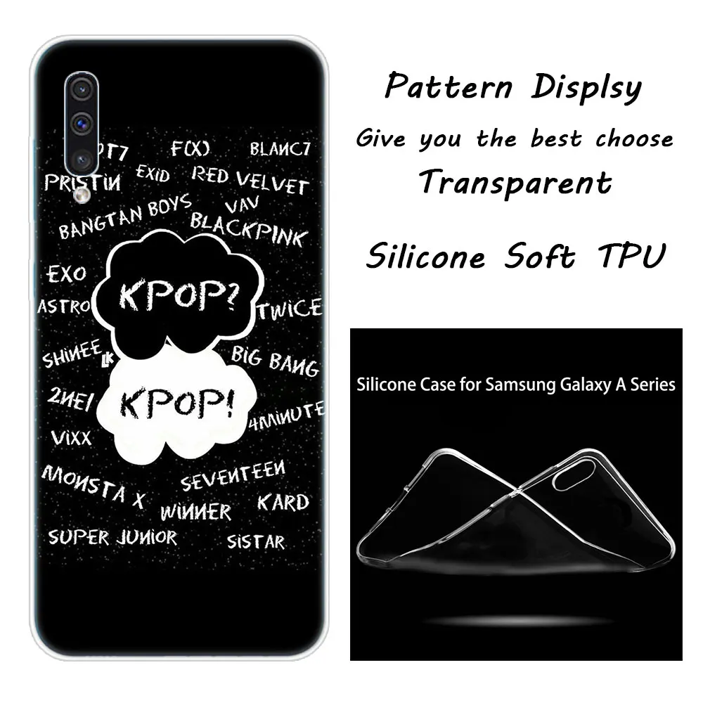 Роскошный мягкий силиконовый чехол для мальчиков группы Kpop GOT7 для samsung Galaxy A50 A70 A80 A40 A30 A20 A10 A20E A2 CORE A9 A8 A7 A6 плюс - Цвет: 007