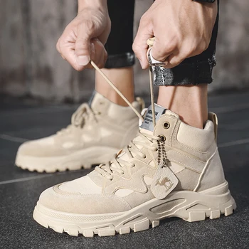 

Outdoor PU Boots Men Male Sneakers Brand Fashion Men Boots Men Designer Martin Man Boots Zapatos De Hombre Sapatos Para Hombre