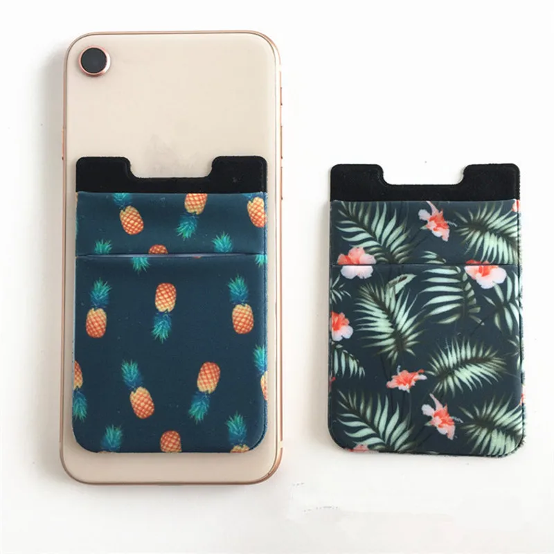 

eTya 1PCS Adhesive Sticker Back Cover Credit Card Holder Bag Case Pouch For Cell Phone Women Men ID Bus Card Key Wallet Purse