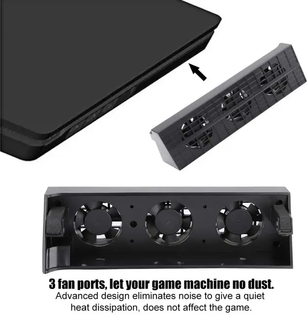 New Ps4 Airflow Stand Pro Fan Which Ps4 Pro Is Quiet Cooling Stand