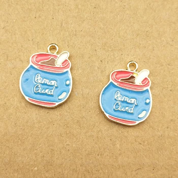 

10pcs 13x16mm bottle charm enamel charm for jewelry making fashion earring pendant bracelet necklace charm