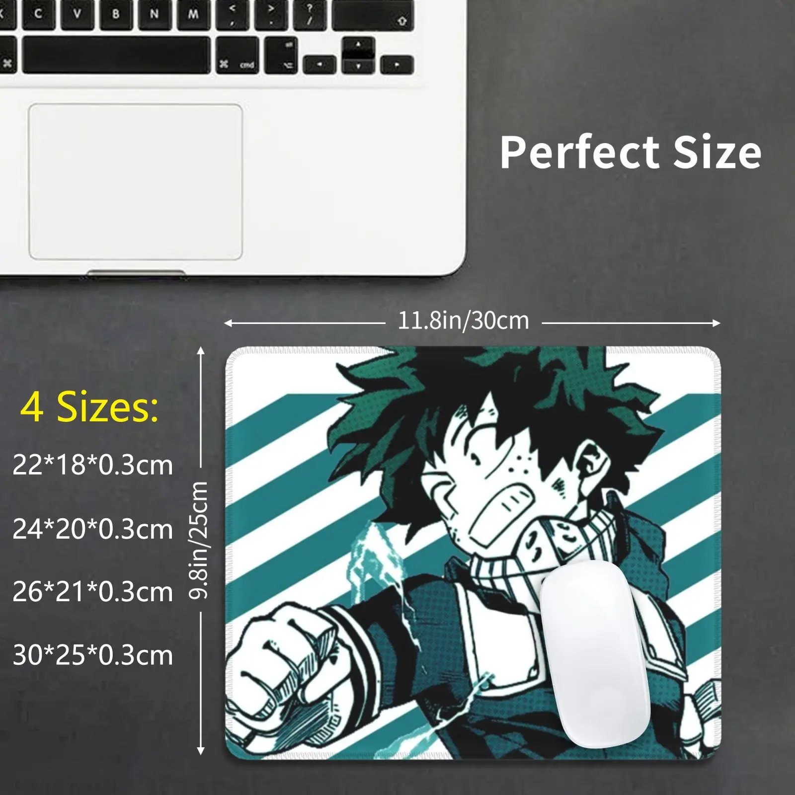 Izuku Midoriya коврик для мыши DIY печать Boku No Hero Академия Deku аниме All Might | Компьютеры и
