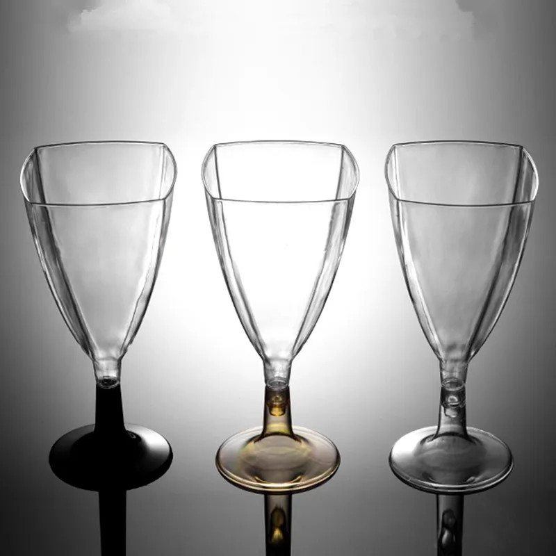 

50pcs High quality transparent wine glass creative birtnday wedding party handmake DIY baking decor dessert pudding plastic cups