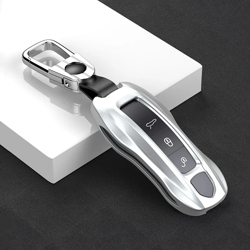 Чехлы для автомобильных ключей из алюминиевого сплава для Porsche Cayenne, смарт-Чехлы для ключей Porsche Panamera, брелок для автомобиля