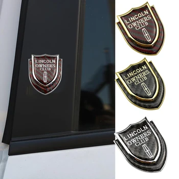 

Car Rear Window Emblem Decal for Lincoln Mkc Mkt Mks Navigator 2 Mkx Mkz Town Continental Diecast Metal Side Shield Sticker