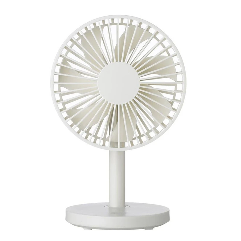 

Protable Desktop Fan USB Mini Electric Fan Table Fan 3-Speed Wind Adjustable(white)
