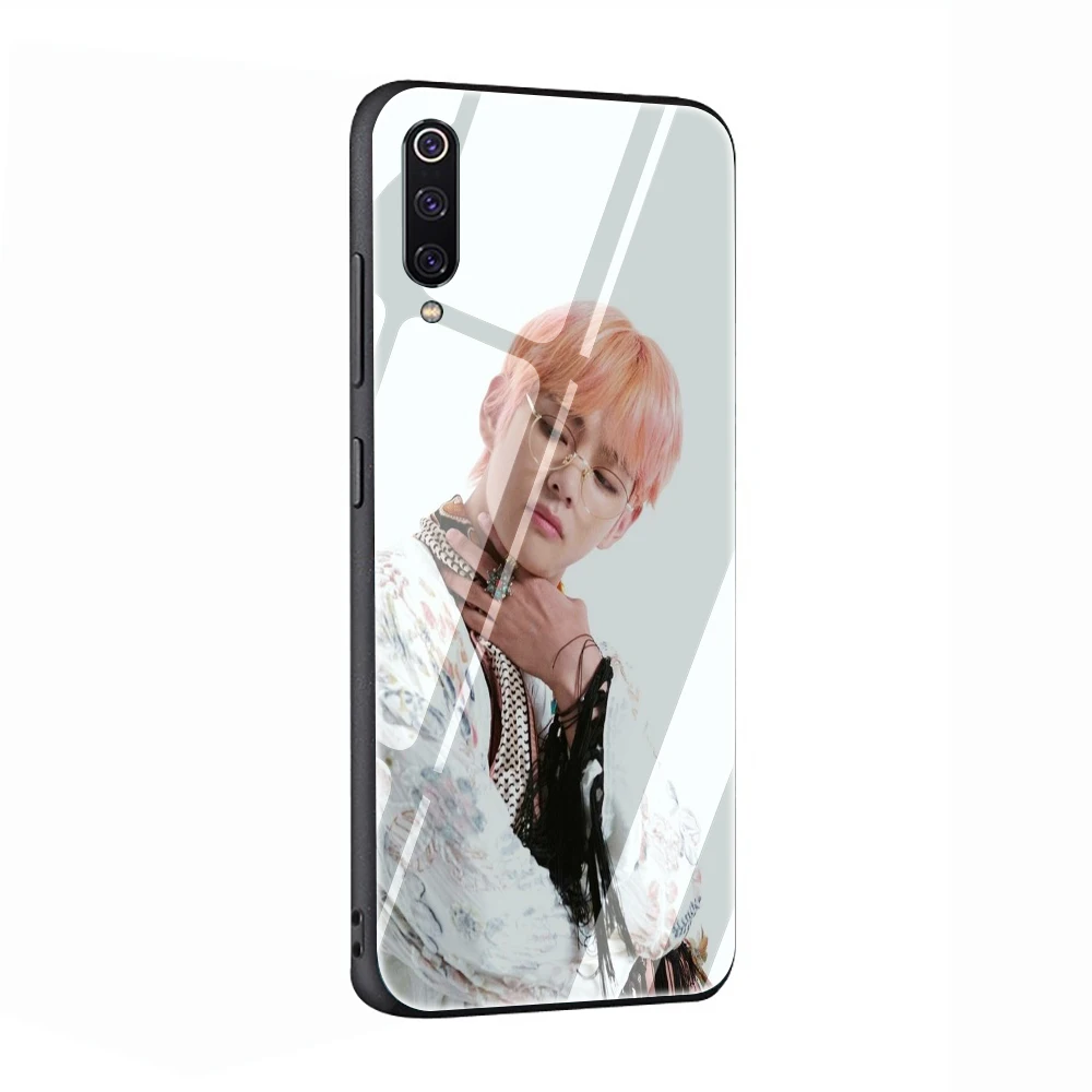 Корейский KPOP хип-хоп V Kim Tae-hyung чехол для телефона из закаленного стекла для Xiaomi mi 8 9 Red mi 4X 6A Note 5 6 7 Pro Pocophone F1 - Цвет: G11