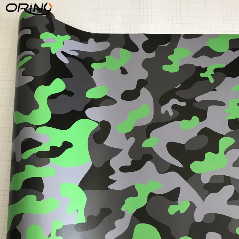 Black Green Grey Vinyl Film Sticker-5