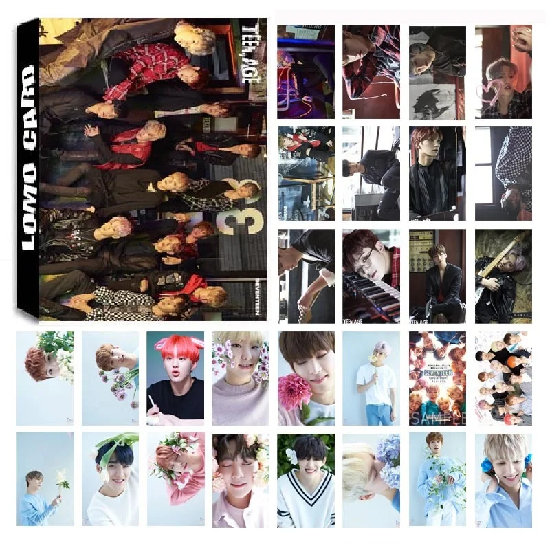 30 шт./компл. KPOP Seventeen Photocard Team 3 альбом коллекция Love Letter HD фото карты самодельные LOMO