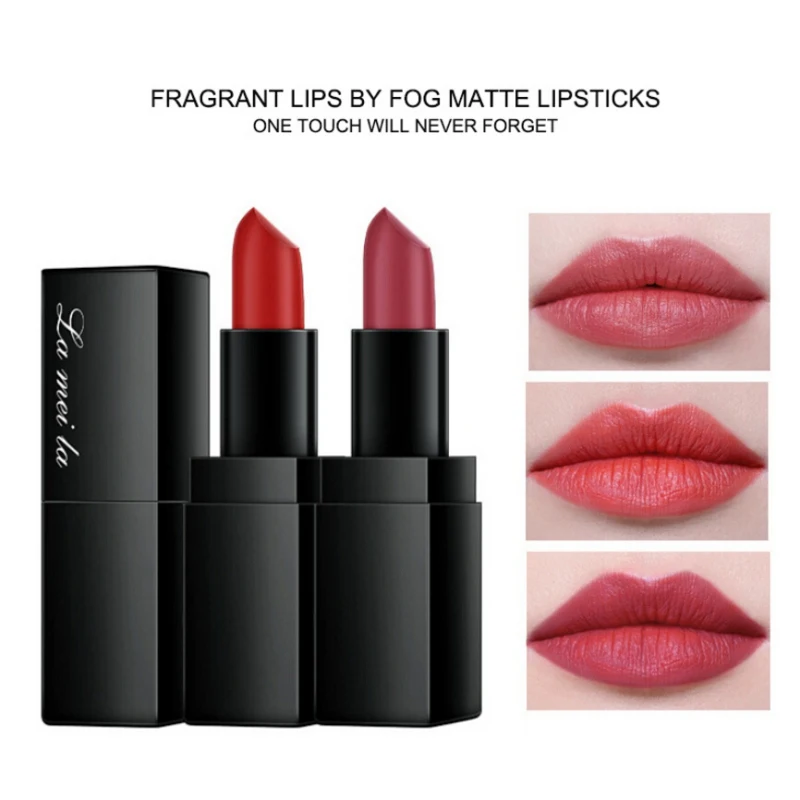

Moisturizing Lipstick Matte Lipstick Non-Stick Cup Waterproof Long-Lasting Lips Makeup 2019