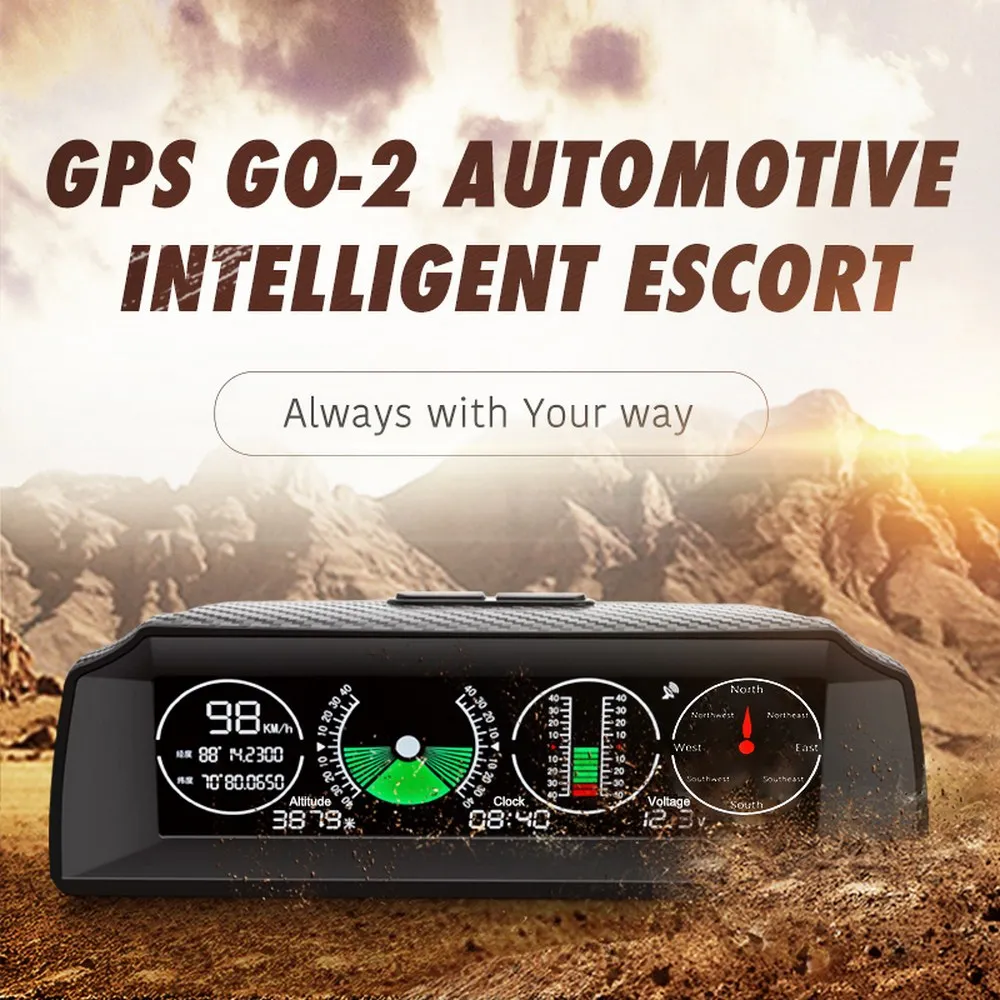 Автомобильный GPS-навигатор Hud с дисплеем система сигнализации компасом |