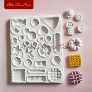 

Waffle/Cookies/Candy Pattern Silicone Mold Fondant Chocolate Cupcake Mould DIY Handmade Soap Molds Cake Decorating Tool Bakeware