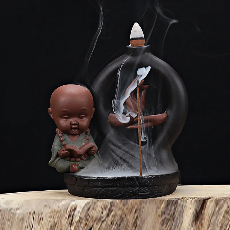 Incense Burner Backflow Ceramic Glaze Tower Holder Smoke Cone Sandalwood