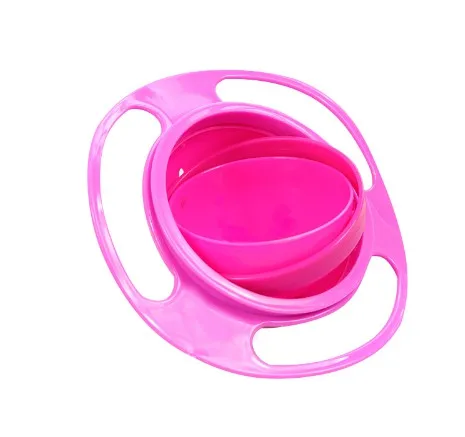 Universal Gyro Bowl Practical Design Children Rotary Balance Bowl Umbrella 360 Rotate Spill-Proof Housekeeping Toys