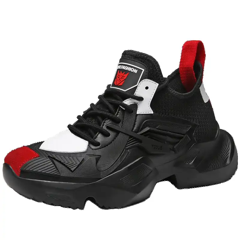 chunky all black trainers