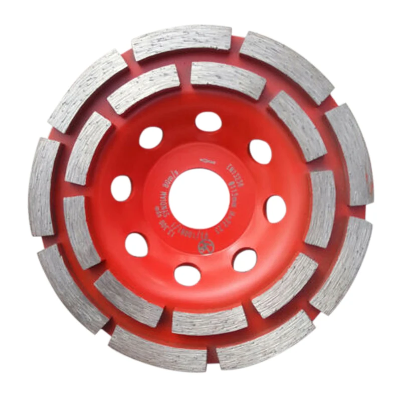 

1pc 5'' Double Row Concrete Diamond Wheel DIY Grinding Disc Concrete Screed Stone Angle Grinder