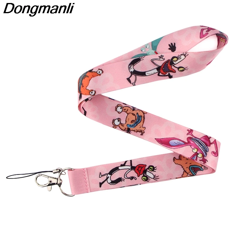 PC217 Aaahh! Настоящие Монстры Lanyards держатель удостоверения личности ID карты пройти Мобильный телефон ремни значок брелок для ключей