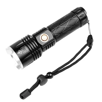 

90 Led flashlight Ultra Bright torch Camping light 5 switch Modes 1800LM XHP waterproof Zoomable Bicycle Light Recharge