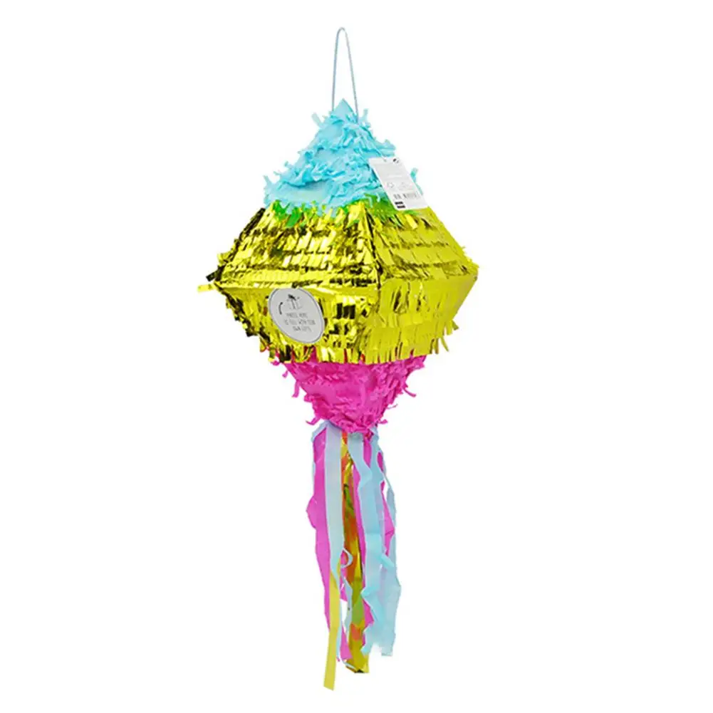 Pinata/детская игра на день рождения, фламинго, Ослик, звезда, большие подвесные Pinatas, конфетные реквизиты для детских дней, вечерние принадлежности - Цвет: F