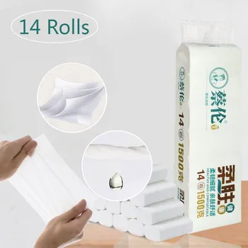 

New Soft Toilet Paper Household Roll Ultra Mild Bathroom Kitchen Paper Towels Tissue For Home Kitchen Accessories