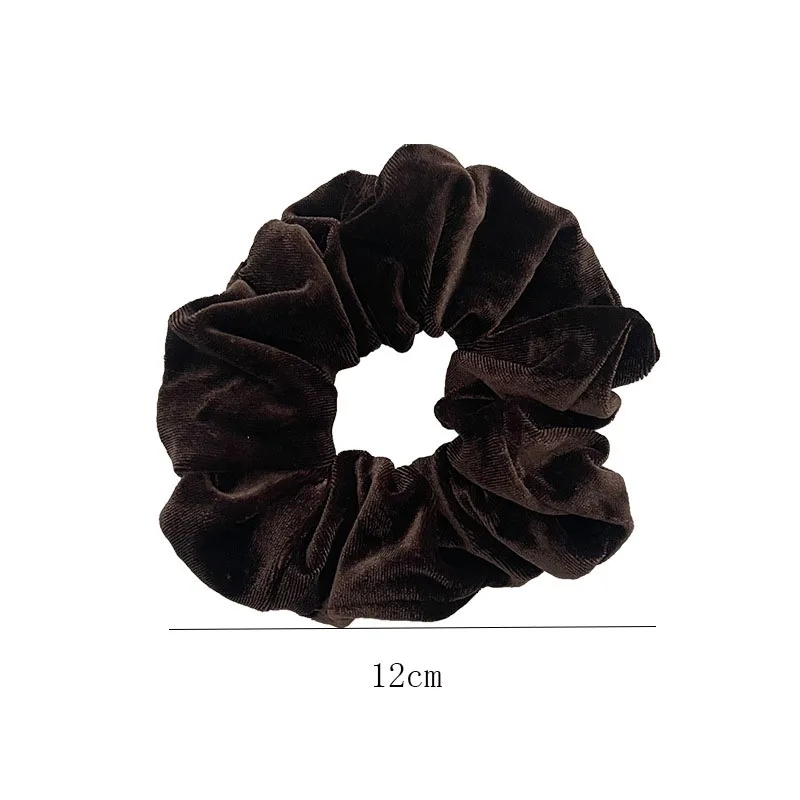 Oversize Velvet Scrunchie Girl Ponytail Holder Large Elastic Rubber Hair Rope Women Hair Tie New Soft Headwear Hair Accessories ladies head wraps