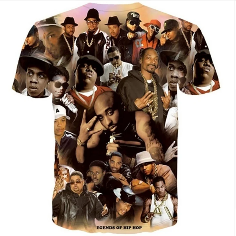 Новинка 2016 модная 3D футболка для женщин и мужчин Tupac Shakur 2Pac футболки в стиле хип