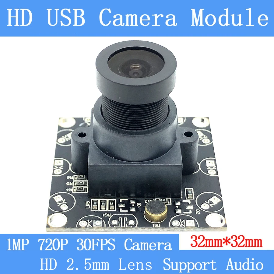 HD широкоугольный 720P 30FPS MJPEG USB2.0 модуль камеры мини CCTV веб-камера Android windows linux 1MP
