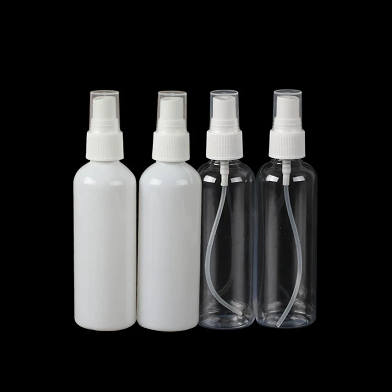 

1pc 100ml White Transparent Plastic Perfume Spray Bottle Aliquot Bottle Portable Empty Perfume Refillable Bottle Travel