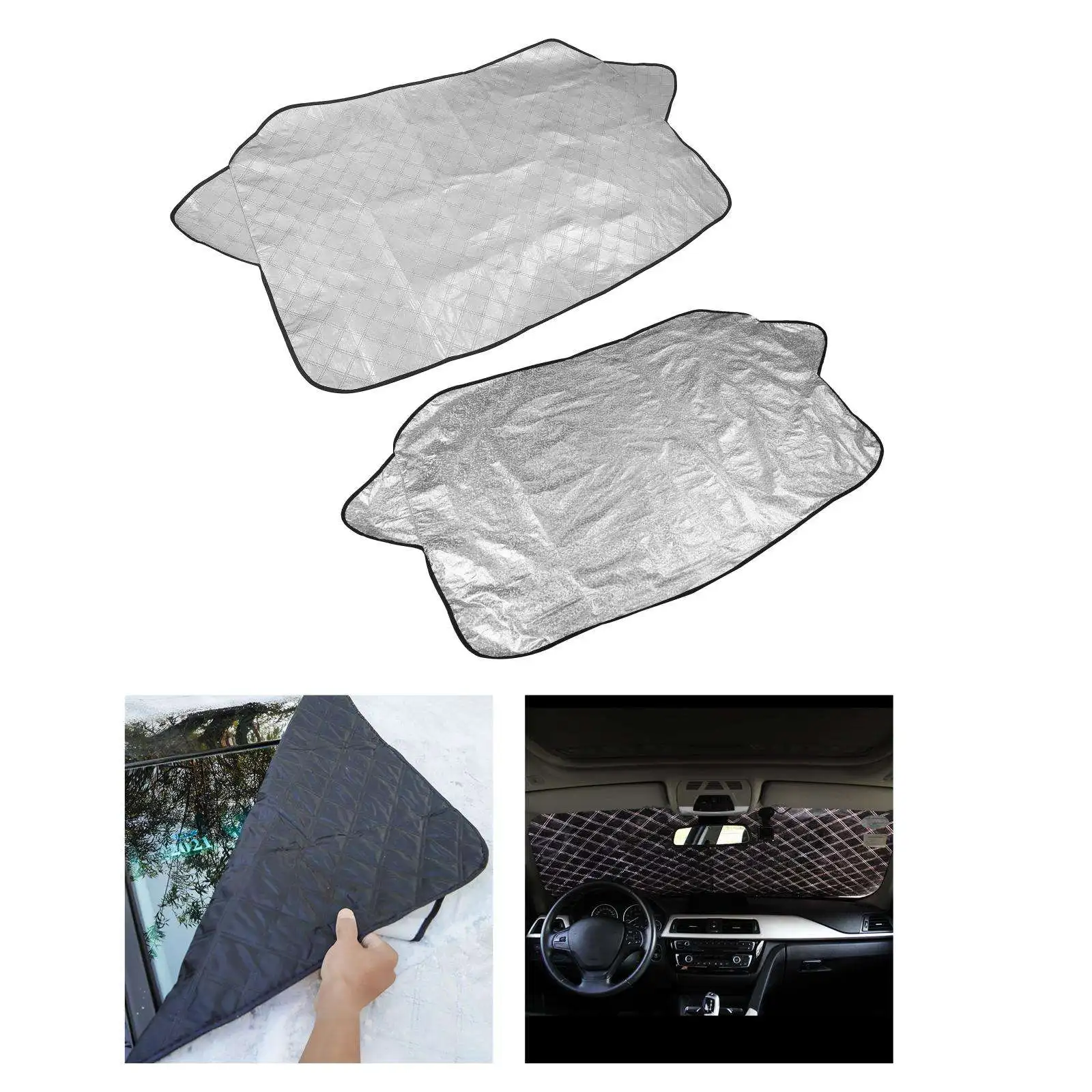 Windshield Snow Ice Cover Winter Frost Cover for Car Wind-Proof Magnetic Edge Keeps Ice Snow Frost Off Fits Most Vehicle Windshield Snow Ice Cover Winter Frost Cover for Car Wind-Proof Magnetic Edge Keeps Ice Snow Frost Off Fits Most Vehicle