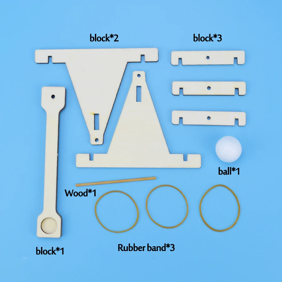 Деревянная Рогатка Модель Набор DIY Trebuchet образовательная научная Сборка строительные блоки игрушки для детей физический эксперимент игры