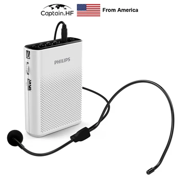 

US Captain SBM200 Portable Megaphone, Loud Speaker, High Power Teacher Guide, Headband Microphone, Music Play Time 8 hr